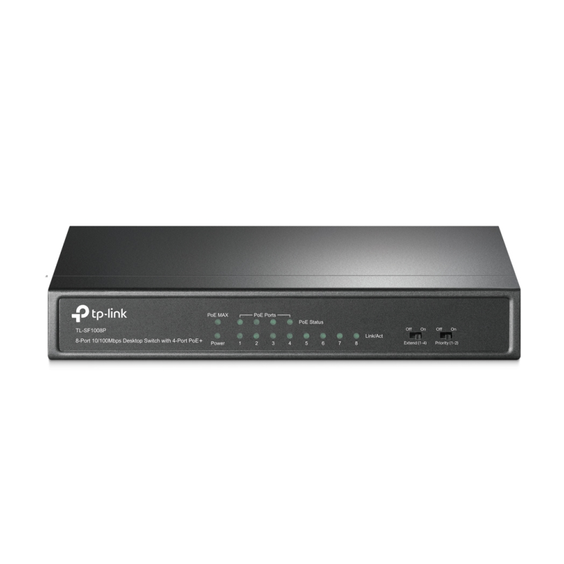 Switch TP-Link SF1008P 8 Puertos- RJ-45 10-100 PoE