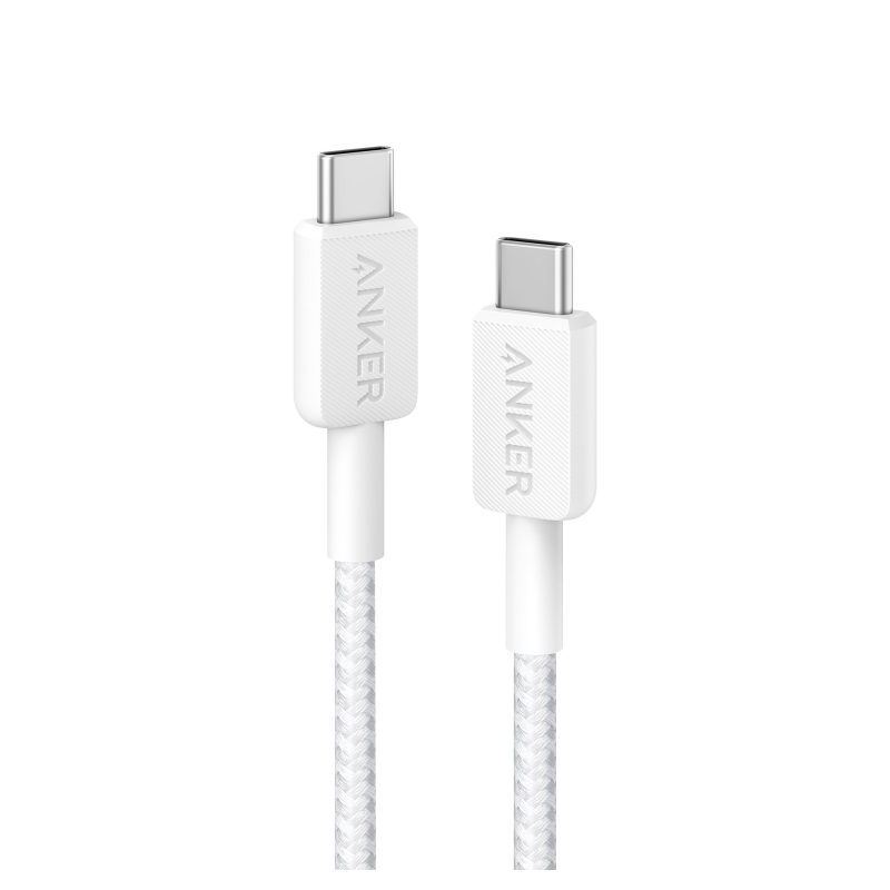 CABLE ANKER 322 USB-C A USB-C 0,9M 60W BLANCO