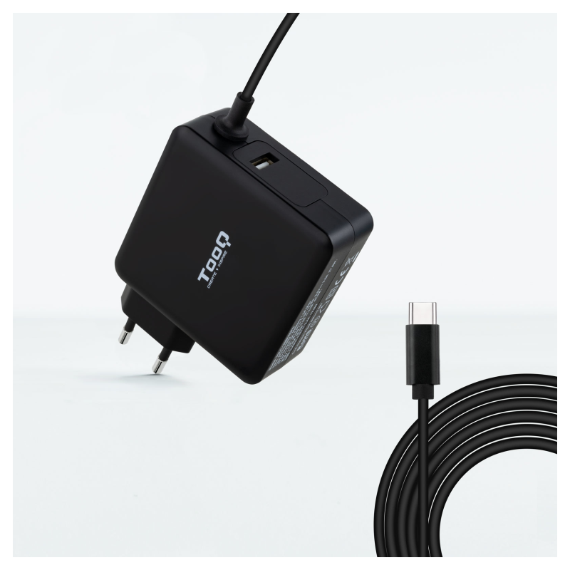 CARGADOR PORTATIL TOOQ USB-C PD3-0 90W NEGRO