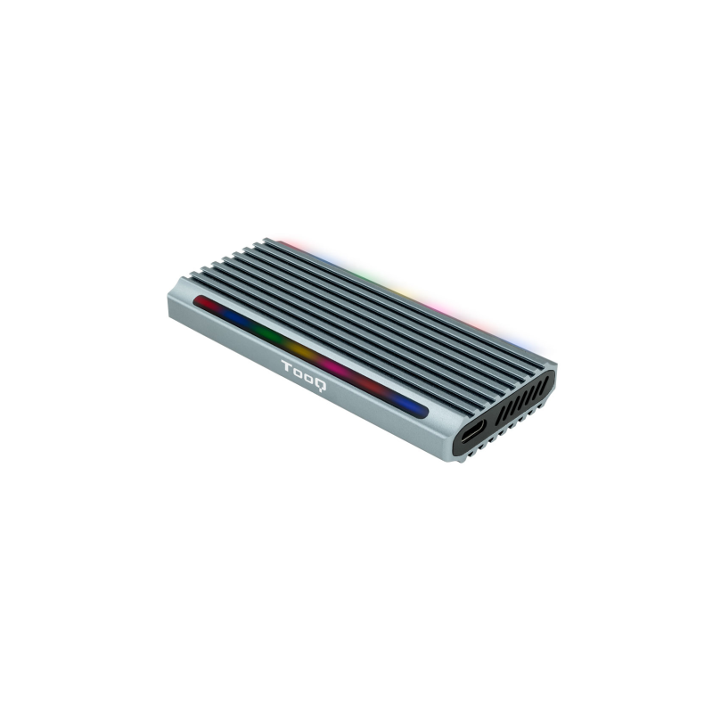 Caja Externa para Disco SSD M-2 NVMe TooQ TQE-2221G- USB 3-1 Gen2- Sin tornillos