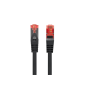 CABLE RED LANBERG LATIGUILLO CAT-6 S-FTP LSZH CU 1M NEGRO FLUKE PASSED