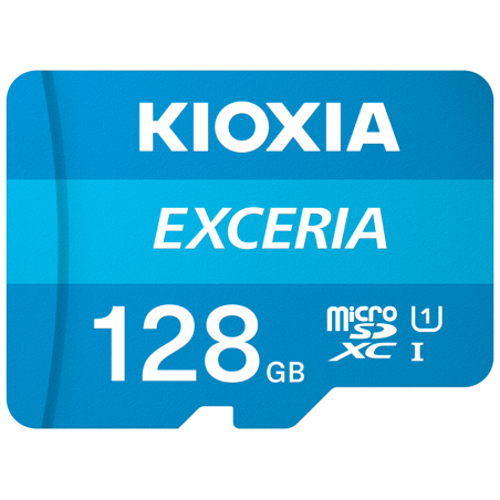 MICRO SD KIOXIA 128GB EXCERIA UHS-I C10 R100 CON ADAPTADOR