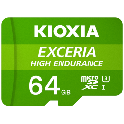 MICRO SD KIOXIA 64GB EXCERIA HIGH ENDURANCE UHS-I C10 R98 CON ADAPTADOR