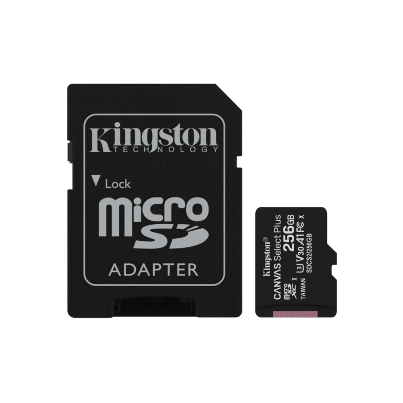 MEM MICRO SDXC 256GB KINGSTON CANVAS SELECT+ADAPT