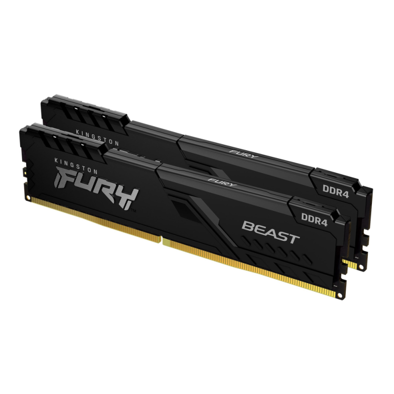 DDR4 KINGSTON 2X16GB 3600 FURY BEAST NEGRO