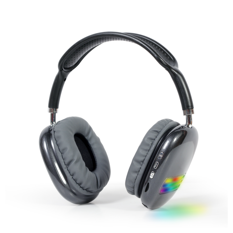 AURICULARES GEMBIRD ESTERO BLUETOOTH CON EFECTO DE LUZ LED NEGRO