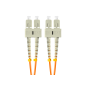 CABLE DE FIBRAOPTICA LANBERG 2M MULT SC-UPC-SC-UPC DUPLEX OM2 50-125 LSZH NARAJ