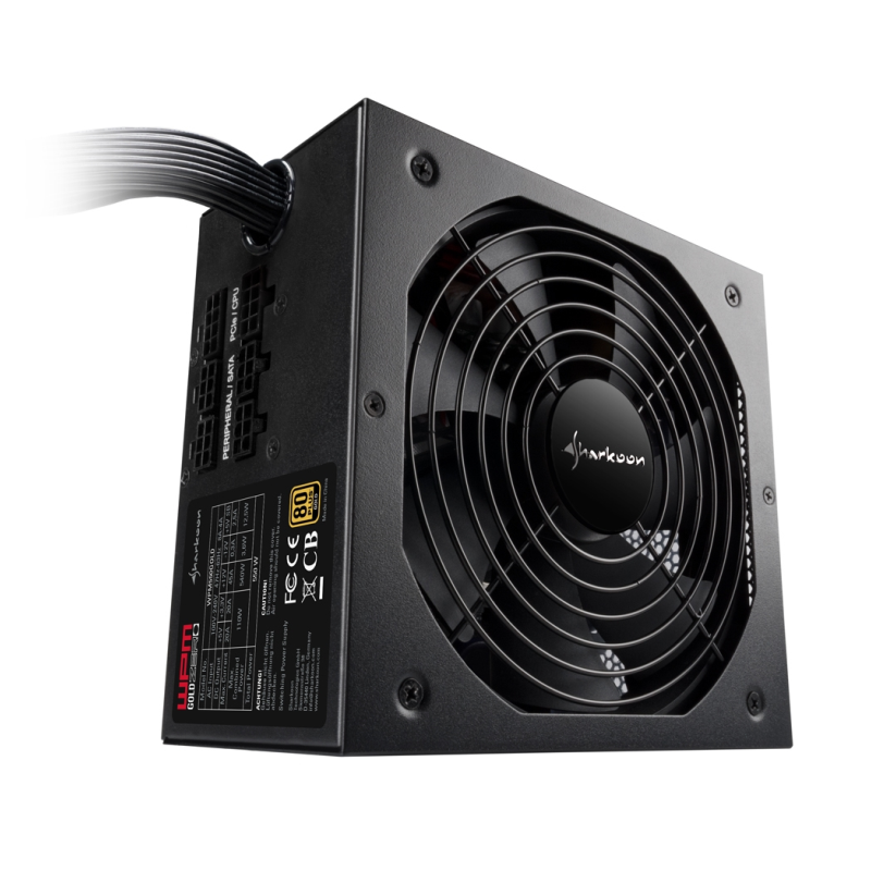 FUENTE ALIMENTACION SHARKOON WPM GOLD ZERO 650W 80+ ATX NEGRO