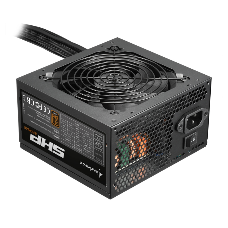 FUENTE ALIMENTACION SHARKOON SHP 600W 80+BRONZE ATX NEGRO