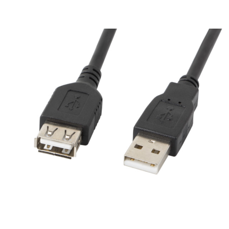 CABLE ALARGADOR LANBERG USB 2-0 MACHO HEMBRA 5M NEGRO