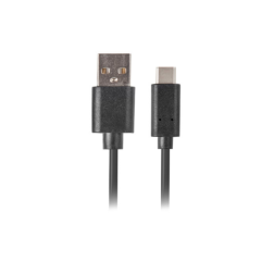 CABLE USB LANBERG 2-0 MACHO-USB C MACHO QUICK CHARGE 3-0 0-5M NEGRO