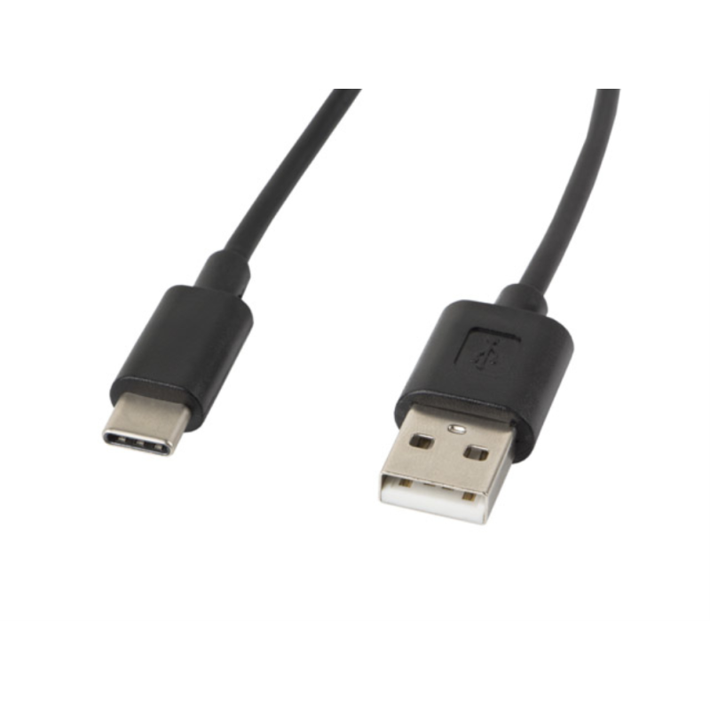 CABLE USB LANBERG 2-0 MACHO-USB C MACHO 1-8M NEGRO