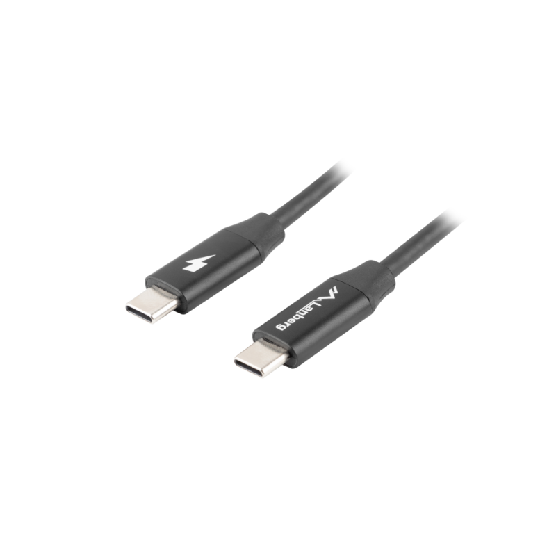 CABLE USB LANBERG 2-0 MACHO-USB C MACHO QUICK CHARGE 4-0 1-8M NEGRO