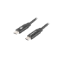 CABLE USB LANBERG 2-0 MACHO-USB C MACHO QUICK CHARGE 4-0 1-8M NEGRO