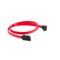 CABLE SATA III LANBERG 6GB-S HEMBRA HEMBRA ANGULO 0-5M ROJO