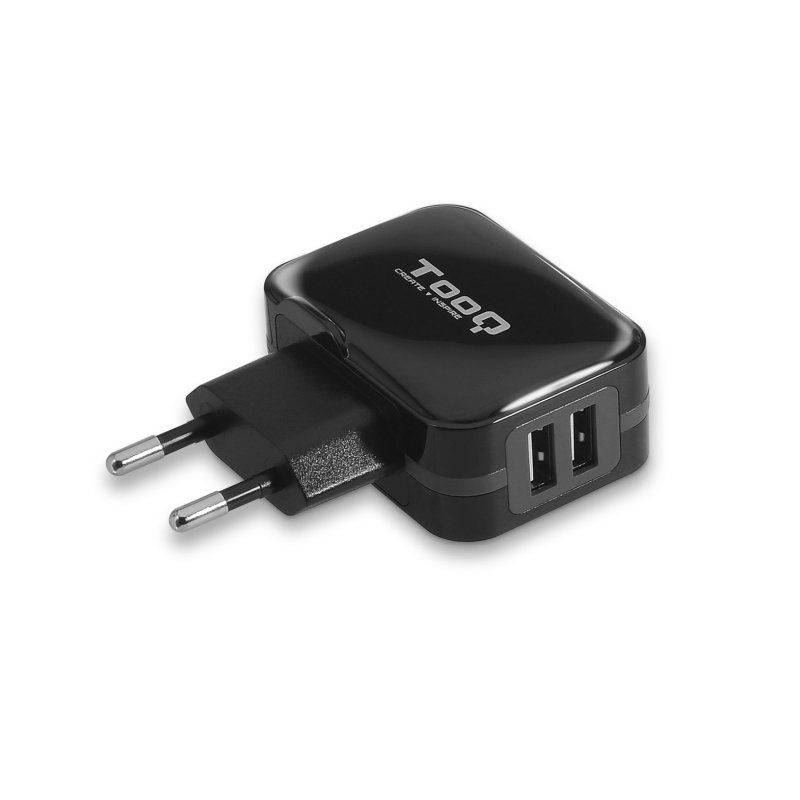 Cargador de Pared TooQ TQWC-1S02- 2xUSB- 17W