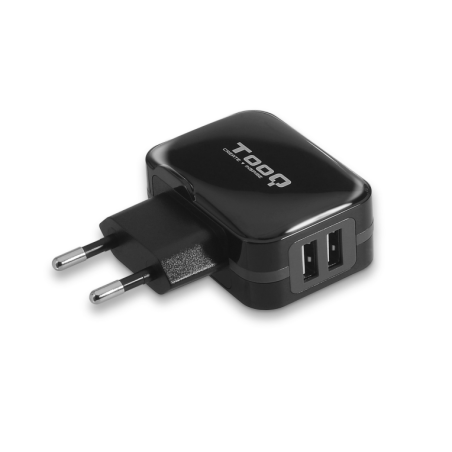 CARGADOR PARED USB TQWC-1S02 2xUSB 3-4 A(TOTAL) AI-TECH NEGRO