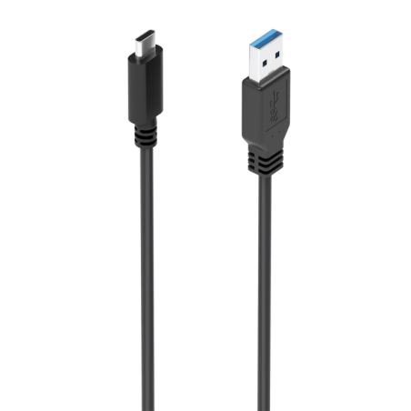 Cable USB 3-1 Tipo-C Aisens A107-0860- USB Tipo-C Macho - USB Macho- 10Gbps- 2m- Negro