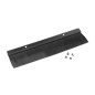 PANEL CEPILLO PARA ENTRADA CABLE RACK 19" NEGRO