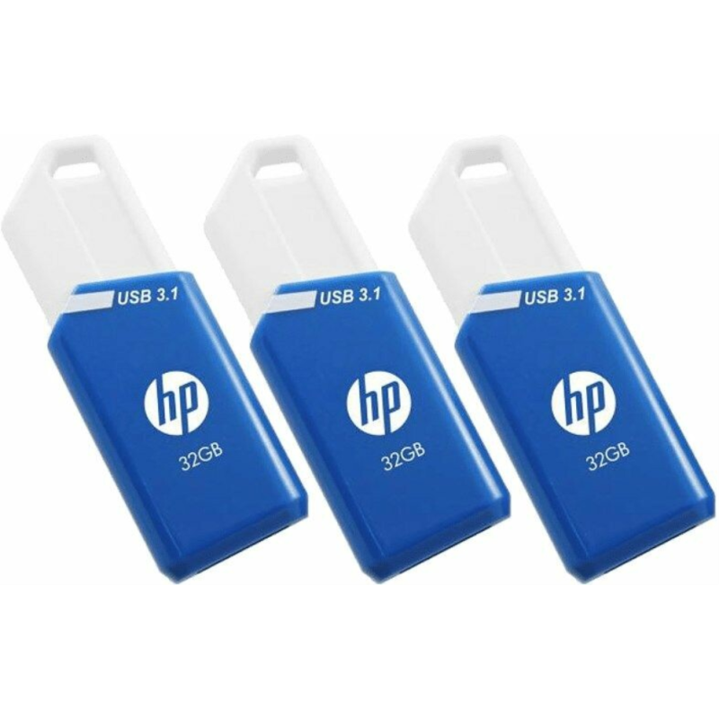 USB 3-1 HP 32GB X755W PACK DE 3 AZUL