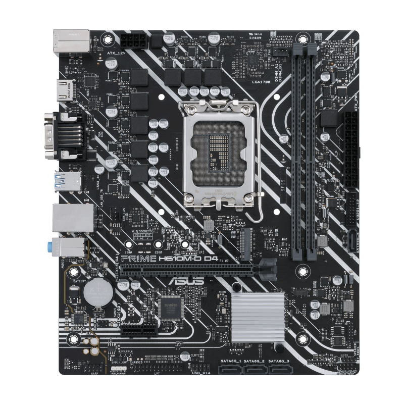 Placa Base Asus Prime H610M-D D4- Socket 1700- Micro ATX