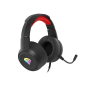 AURICULARES GAMING GENESIS NEON 200 2-0 RGB PC,PS4,XBOX ONE y SWITCH NEGRO-ROJO