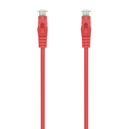 Cable de Red RJ45 AWG24 UTP Aisens A145-0557 Cat-6A- LSZH- 30cm- Rojo