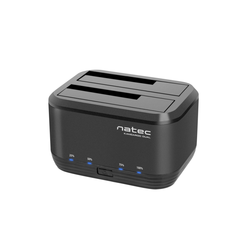 DOCKING STATION NATEC KANGAROO DUAL USB 3-0 SATA NEGRA