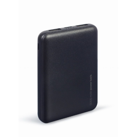 POWERBANK GEMBIRD 5000mAh 1x microUSB A 2x USB-A NEGRO