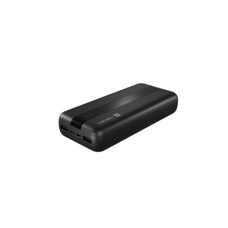 POWER BANK NATEC TREVI 20-000 mAh 2xUSB 2-1A 1xUSB-C NEGRO