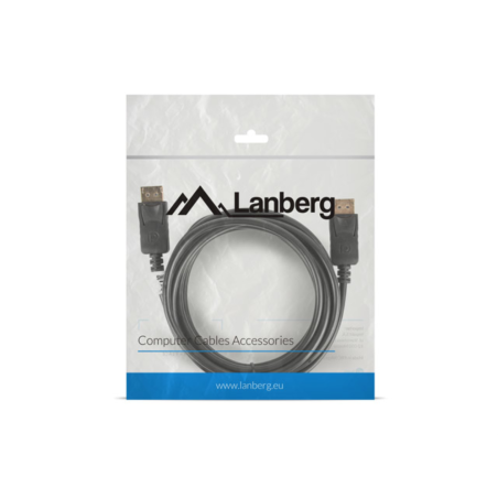 CABLE DISPLAYPORT LANBERG MACHO MACHO 4K 3M NEGRO