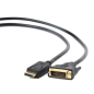 CABLE ADAPTADOR GEMBIRD DISPLAYPORT MACHO A DVI MACHO 1,8M