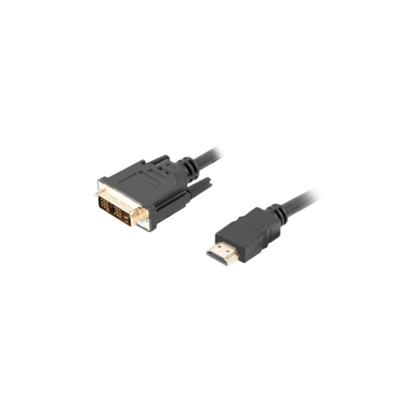 CABLE HDMI LANBERG MACHO-DVI-D 18+1 MACHO SINGLE LINK 1-8M NEGRO