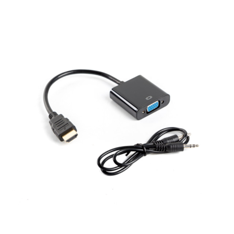 ADAPTADOR LANBERG HDMI MACHO-VGA HEMBRA+MINIJACK 3-5MM HEMBRA 20CM