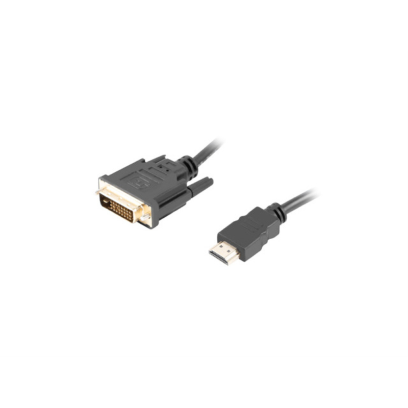 CABLE HDMI LANBERG MACHO DVI MACHO 24+1 1,8M DUAL LINK GOLD 4K