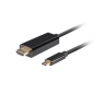 CABLE USB-C A HDMI LANBERG MACHO-MACHO 4K 60HZ 1-8M NEGRO