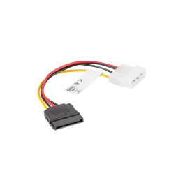 CABLE LANBERG ALIMENTACION MOLEX MACHO A SATA HEMBRA 15 CM