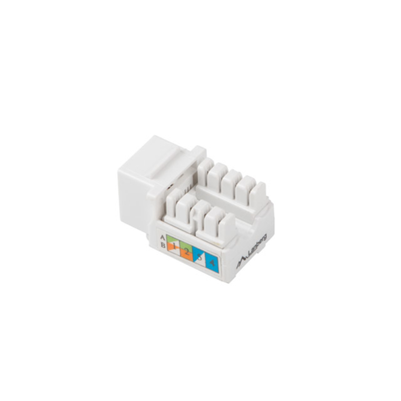 CONECTOR KEYSTONE LANBERG CAT-6 UTP RJ45 90 GRADOS