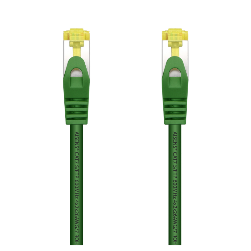 Cable de Red RJ45 SFTP Aisens A146-0480 Cat-7- 25cm- Verde