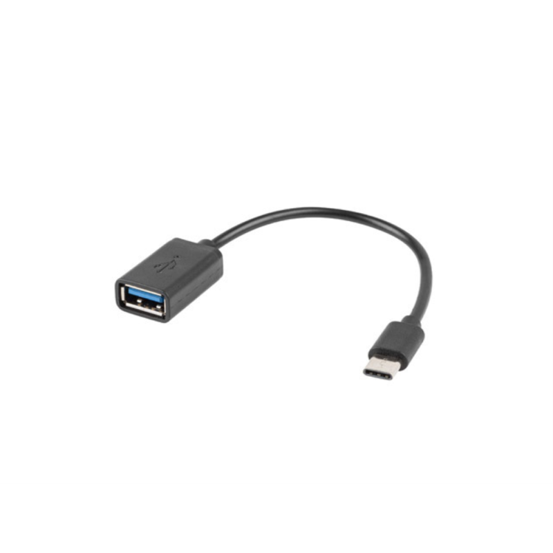 ADAPTADOR LANBERG OTG USB-C(M) A USB-A 2-0 (H) 15 CM NEGRO