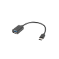 ADAPTADOR LANBERG OTG USB-C(M) A USB-A 2-0 (H) 15 CM NEGRO