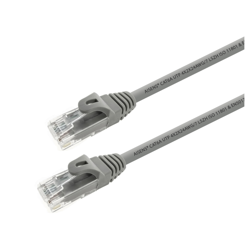 CABLE RED AISENS LATIGUILLO RJ45 LSZH CAT-6A UTP AWG24 10M GRIS