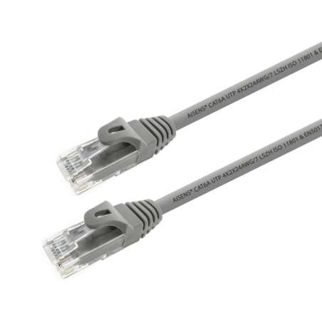 CABLE RED AISENS RJ45 LSZH CAT-6A 5-0M GRIS