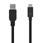 AISENS CABLE USB 3-1 GEN2 10GBPS 3A TIPO USB-C M-A M NEGRO 1-5M