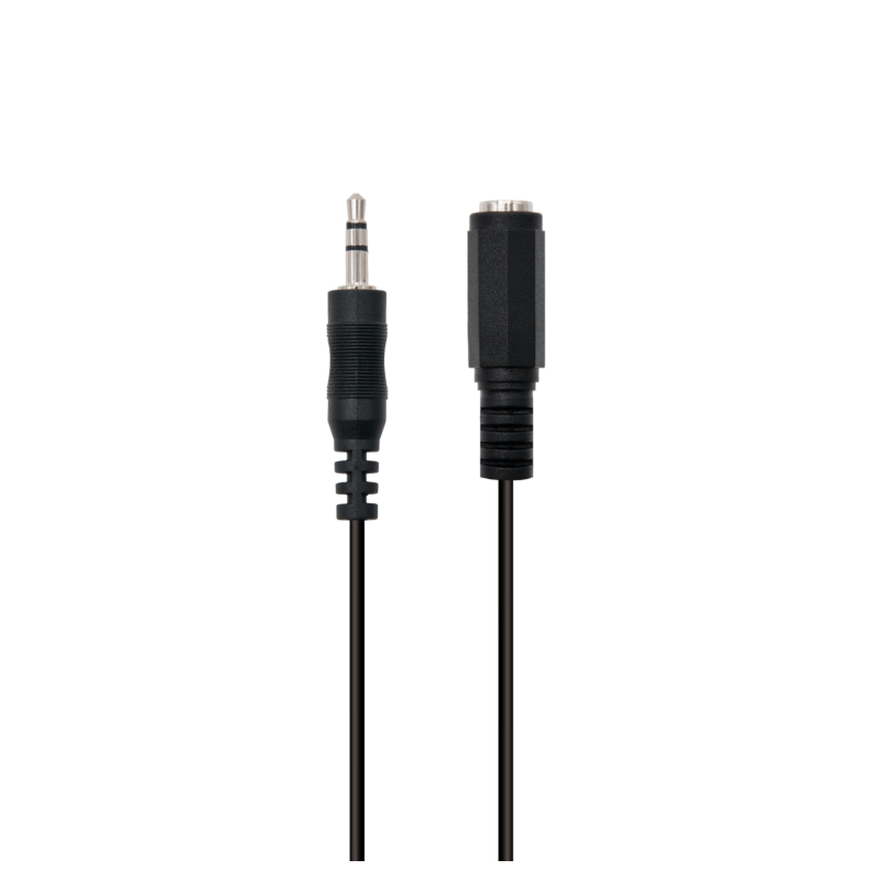 CABLE AUDIO ESTEREO EWENT JACK 3,5mm MACHO A 3,5mm HEMBRA 2m