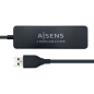 HUB AISENS USB 2-0 TIPO A M-4XTIPO A H NEGRO 30CM