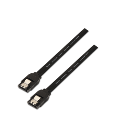 CABLE AISENS SATA III DATOS 6G CON ANCLAJES NEGRO 0-5M