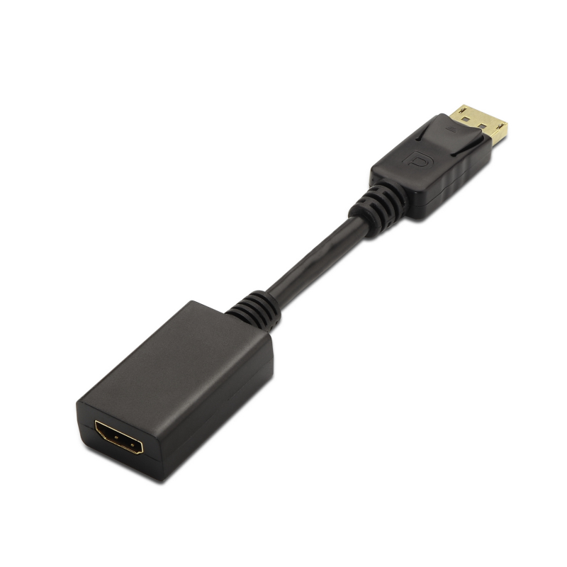 CONVERSOR AISENS DISPLAYPORT A HDMI DP M-HDMI A H NEGRO 15CM