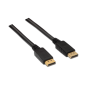 Cable Displayport 1-2 4K Aisens A124-0129- Displayport Macho - Displayport Macho- 2m- Negro