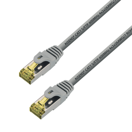 CABLE RED AISENS RJ45 LSZH CAT-7 0-5M GRIS